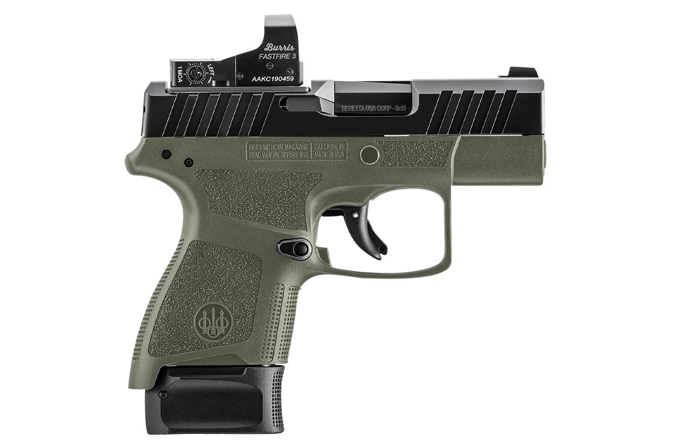 No. 1 Best Selling: BERETTA APX A1 CARRY 9MM 3 IN BBL ODG 8 RD MAG W/RED DOT