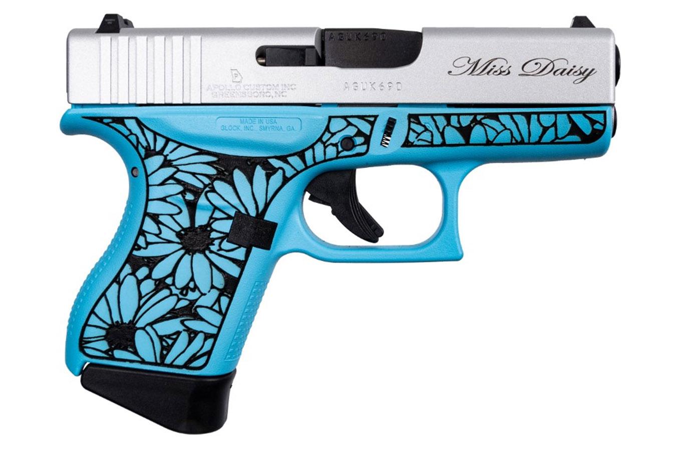 No. 14 Best Selling: GLOCK 43 DAISY 9MM 3.39 IN RASPBERRY BLUE AND SATIN