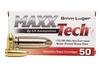 MAXX TECH 9MM 115 GR FMJ BRASS CASE