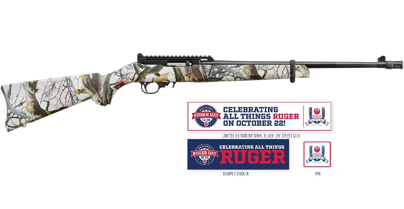 No. 1 Best Selling: RUGER 10/22 COLLECTORS SERIES 22 LR 18.5 IN BBL CAMO STOCK 10 RD MAG 