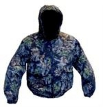 CAMO HOODED WATERPROOF INS JACKET