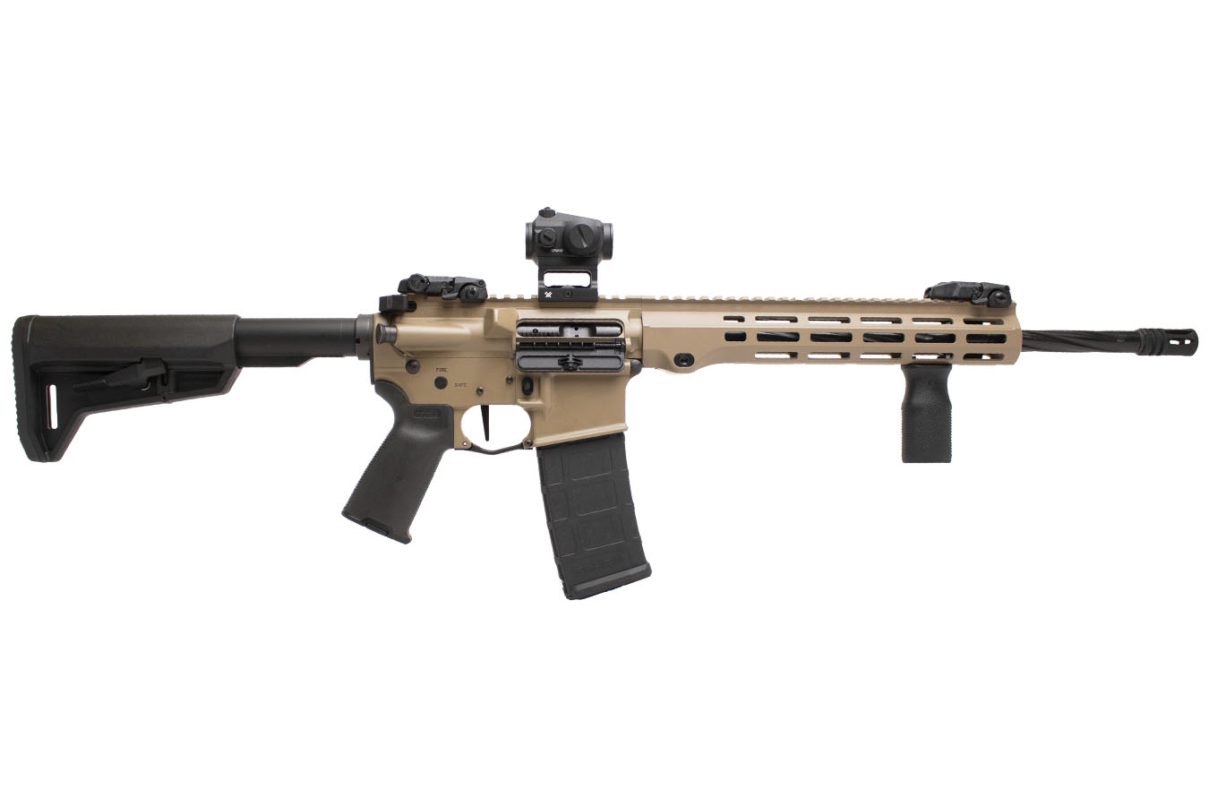 MAXIM DEFENSE MD15L 5.56mm AR-15 FDE Rifle with Vortex Crossfire Red Dot Optic