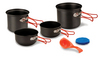 2 PERSON HARD ANODIZED ALUM COOK SET