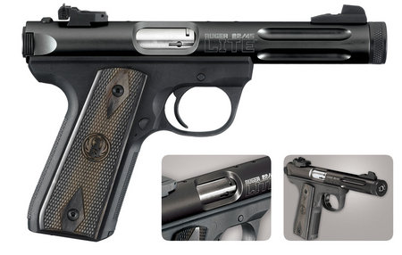 RUGER 22/45 Lite 22LR Rimfire Pistol with Black Laminate Grips