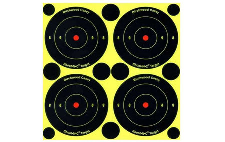 BIRCHWOOD CASEY Shoot-N-C Bullseye Self-Adhesive 3 inch Targets (48 Pack)
