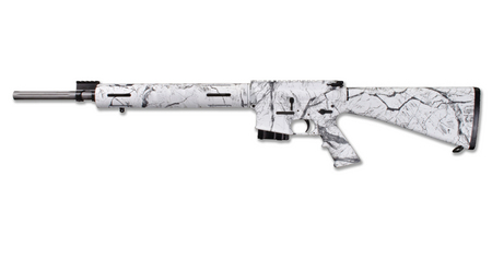 WINDHAM WEAPONRY WW-15 Varmint Exterminator 223 Fluted Flat-Top Rifle with Snow Camo Coating