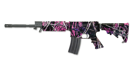 WINDHAM WEAPONRY WW-15 SRC 5.56mm M4A4 Flat-Top Rifle with Muddy Girl Camo