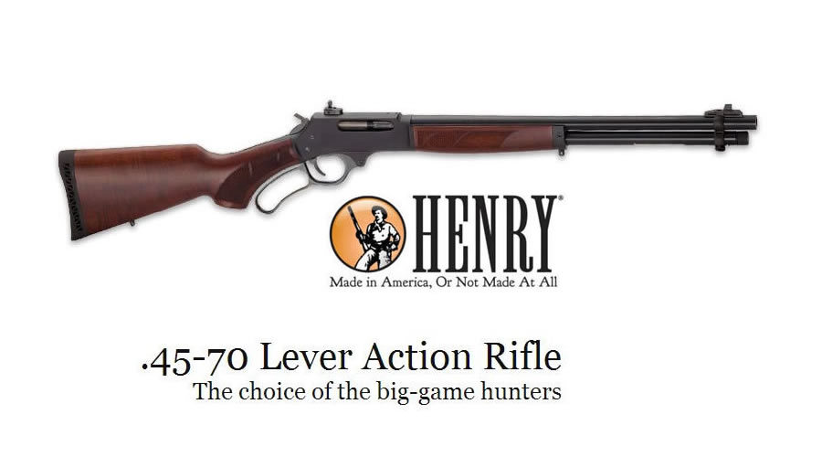Henry Repeating Arms 45/70 Lever Action Rifle with Ghost Sight