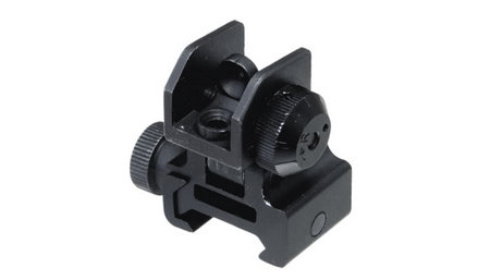LEAPERS Flip-Up Rear Sight with Windage Adjustment and Dual Aiming Apertures