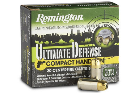 REMINGTON 9mm Luger 125 gr BJHP Ultimate Defense Compact Handgun 20/Box