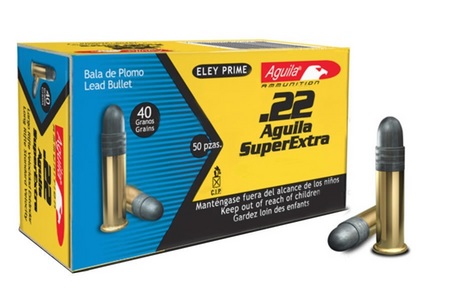 AGUILA 22LR 40 gr Solid Point Super Extra 500 Round Brick