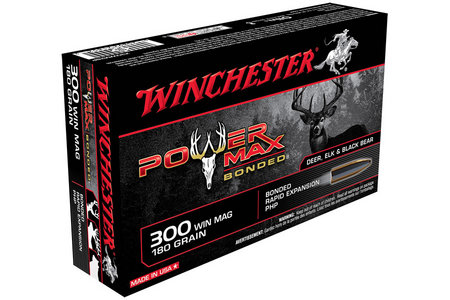 WINCHESTER AMMO 300 Win Mag 180 gr Protected HP Power Max Bonded 20/Box