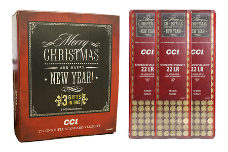 CCI AMMUNITION 22LR 40 gr Lead Round Nose Standard Velocity 300 Round Christmas Bundle