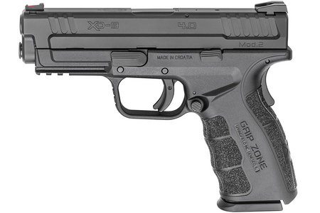 SPRINGFIELD XD Mod.2 9mm 4.0 Service Model Black Essentials Package with GripZone