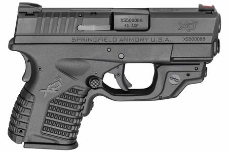SPRINGFIELD XDS 3.3 Single Stack .45 ACP Black Essentials Package w/ Crimson Trace Laserguard