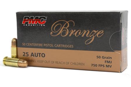 PMC 25 Auto 50 gr FMJ Bronze 50/Box