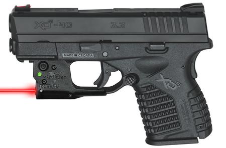 XDS 3.3 40SW BLACK W/ VIRIDIAN RED LASER