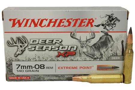 Winchester 7mm-08 REM 140 gr Extreme Point Poly Tip Deer Season XP 20/Box