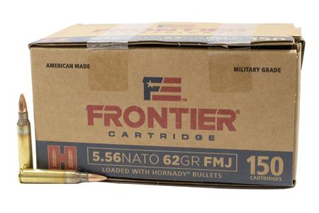 HORNADY 5.56 NATO 62 gr FMJ Frontier 150/Box