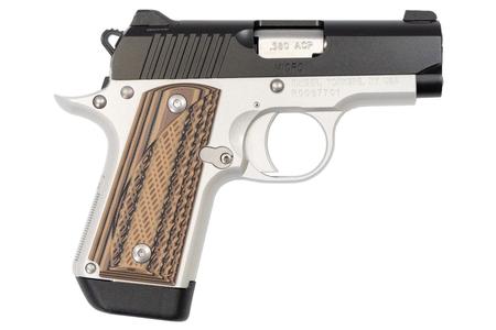 KIMBER Micro Carry Advocate 380 Auto with Night Sights and Brown G10 Grips