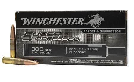 WINCHESTER AMMO 300 Blackout 200 gr Open Tip Subsonic Super Suppressed 20/Box