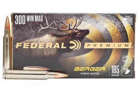Federal 300 WIN MAG 185 gr Berger Hybrid Hunter 20/Box