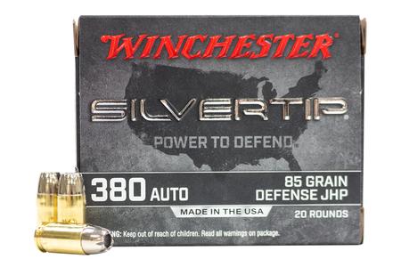 Winchester 380 Auto 85 gr Jacketed Hollow Point Silvertip 20/Box