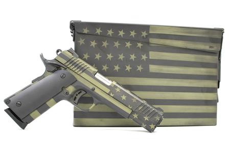 CITADEL M1911-A1 45 ACP Full-Size Pistol with Bazooka Green Cerakote Finish and Ammo Can