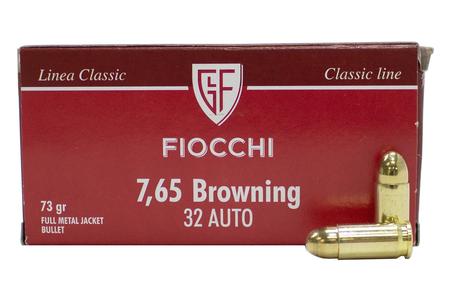 32 AUTO/7.65 BROWNING 73 GR FMJ CLASSIC LINE 50/BOX