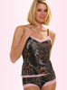 PINK LACED CAMO CAMISOLE