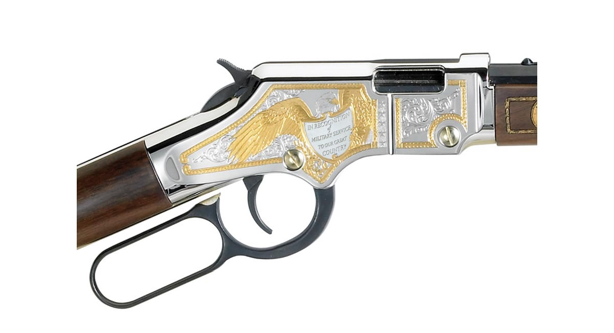 Henry Repeating Arms Golden Boy 22LR Military Service Tribute Edition