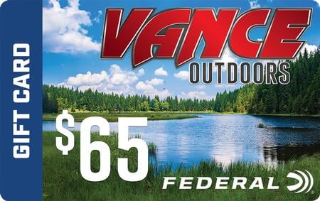 VANCE OUTDOORS $65 GIFT CARD