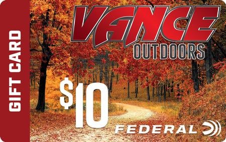 VANCE OUTDOORS $10 GIFT CARD
