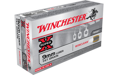 WINCHESTER AMMO 9MM 147 GR WINCLEAN SUPER-X