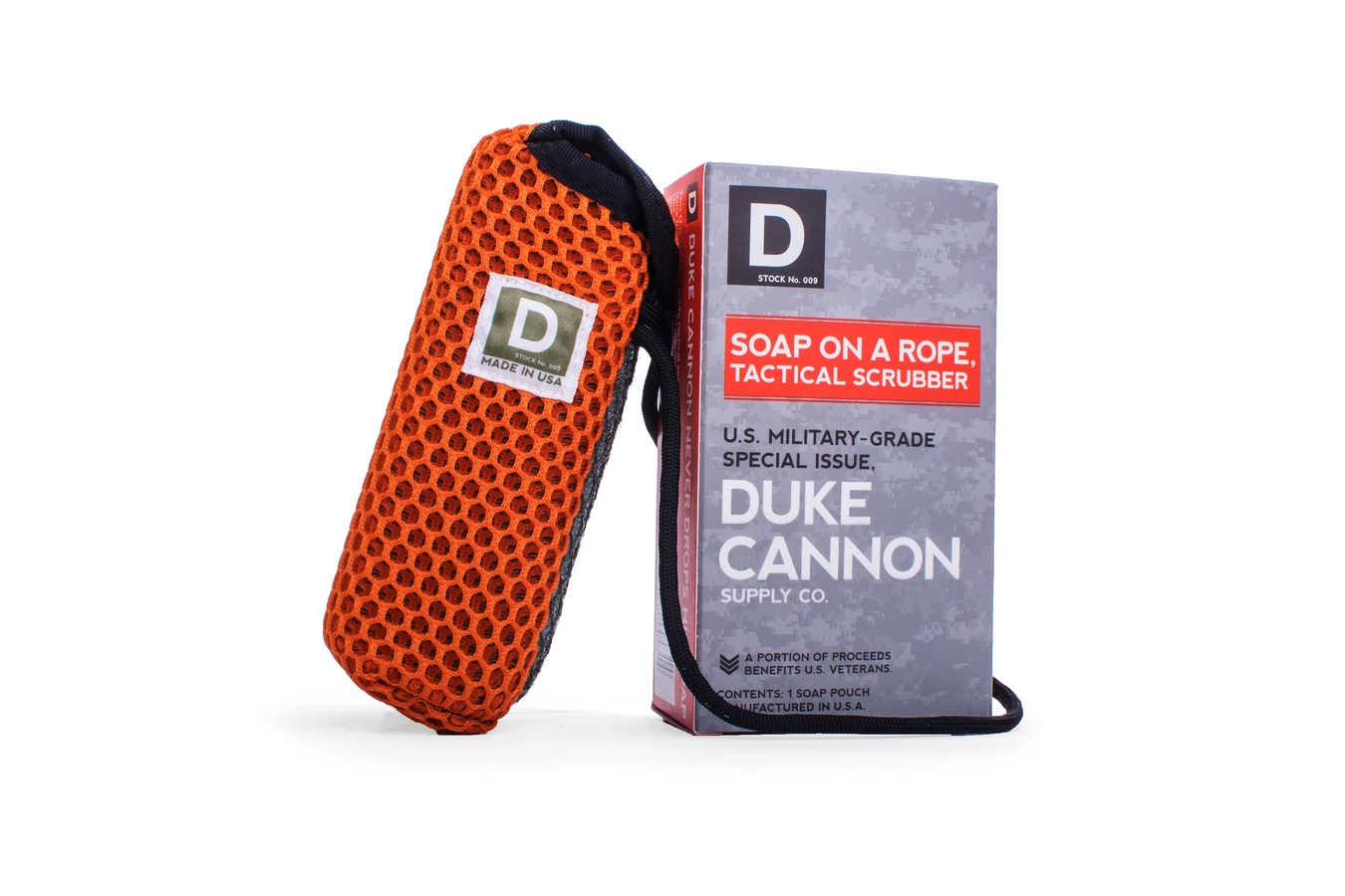 DUKE CANNON SOAP ON A ROPE TACTICAL SCRUBBER