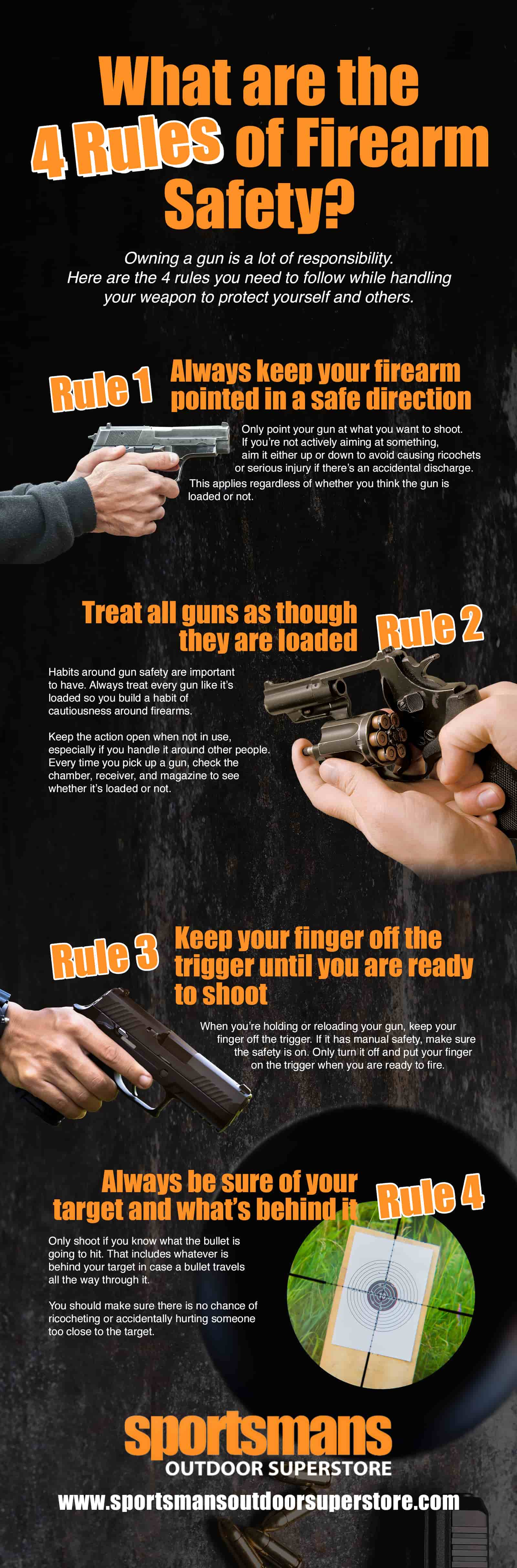 4 rules of firearm safety