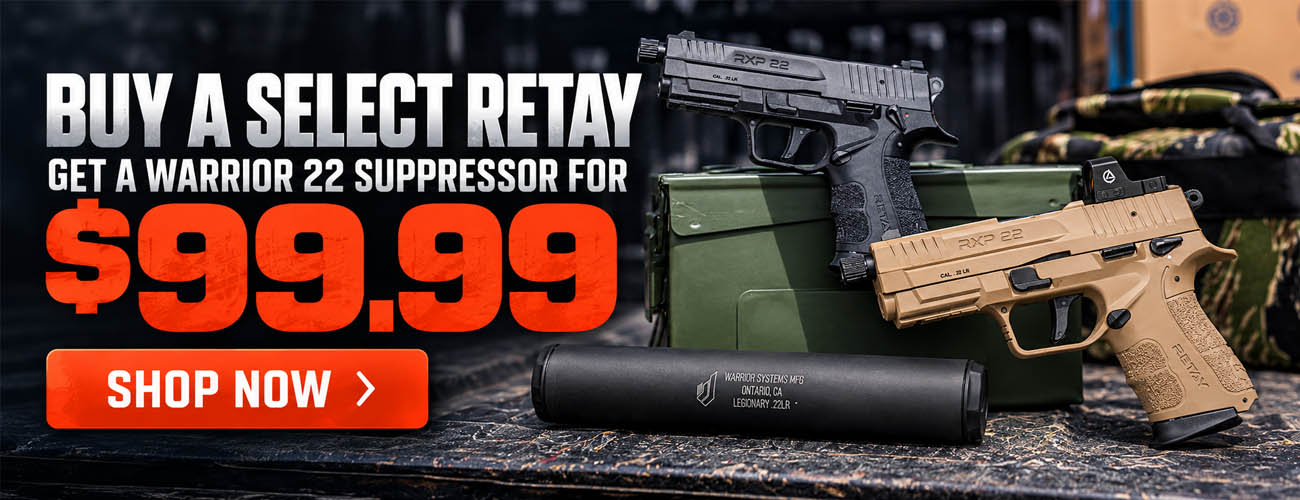 Buy a Retay, Get a Suppressor for $99.99