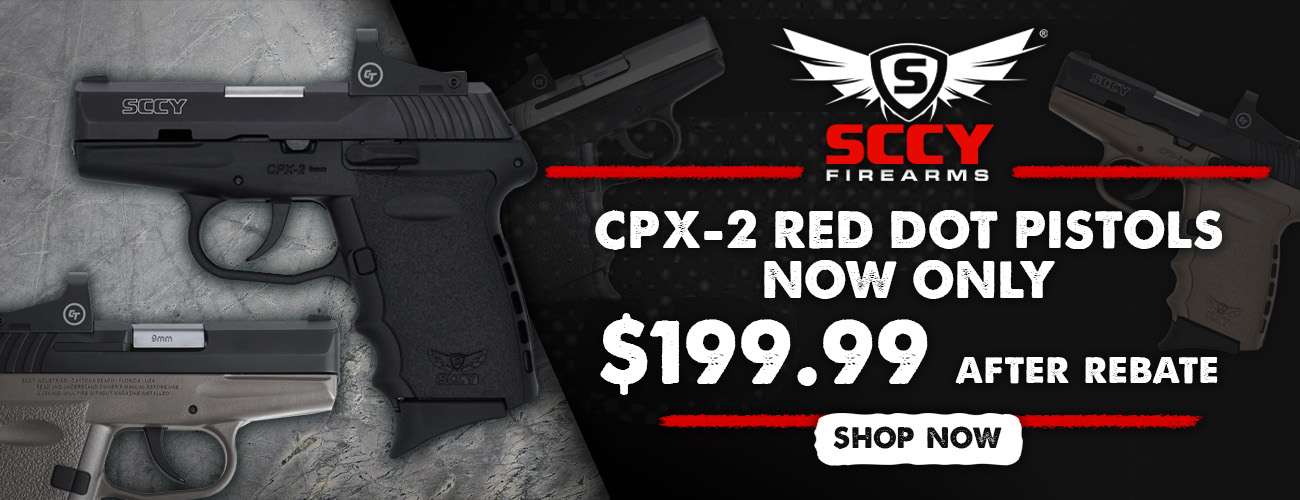 SCCY Red Dot Pistols 199 after rebate