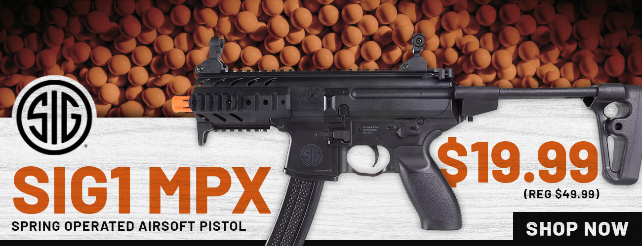 SIG MPX Airsoft Pistol $19.99