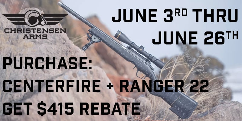 Centerfire and Ranger 22 Rebate