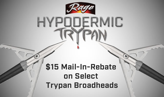 Rage Hypodermic Trypan Broadhead Rebate
