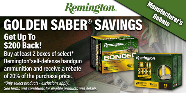 Rebate: Golden Saber Savings