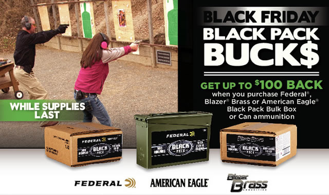 Federal Rebate Black Friday Black Pack Bucks Sportsman s Outdoor 