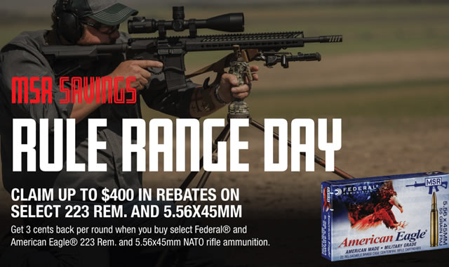 Rule Range Day XM193 Rebate