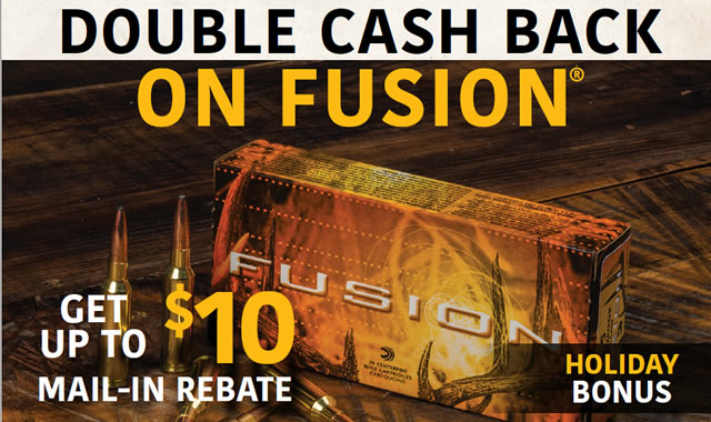 Federal Rebate Double Cash Back On Fusion Sportsman S Outdoor Federal Rebate Double Cash Back On Fusion