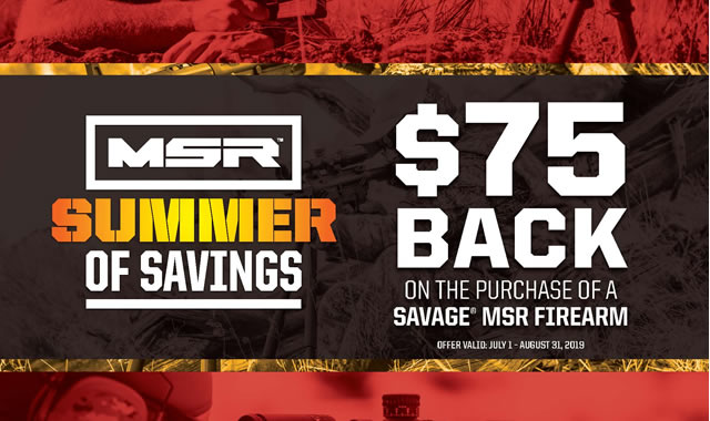 Summer of Savings MSR Rebate