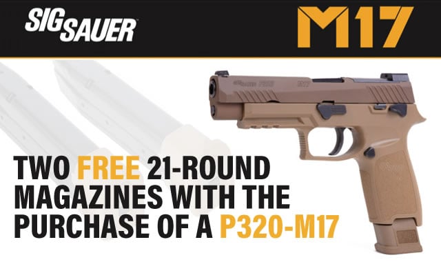 P320 M17 2 Free Mags by Rebate