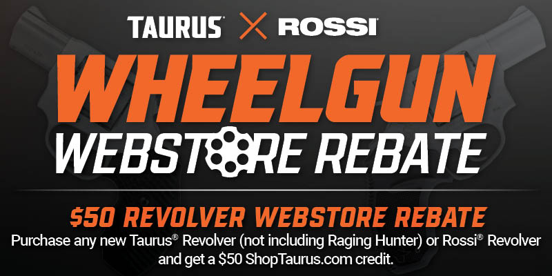 Rebate: Taurus x Rossi Wheelgun Webstore Rebate