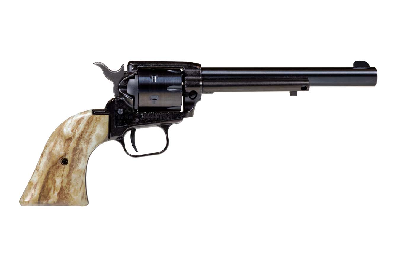 No. 9 Best Selling: HERITAGE ROUGH RIDER REVOLVER 22LR 6.5` BBL BLUED STAG GRIPS