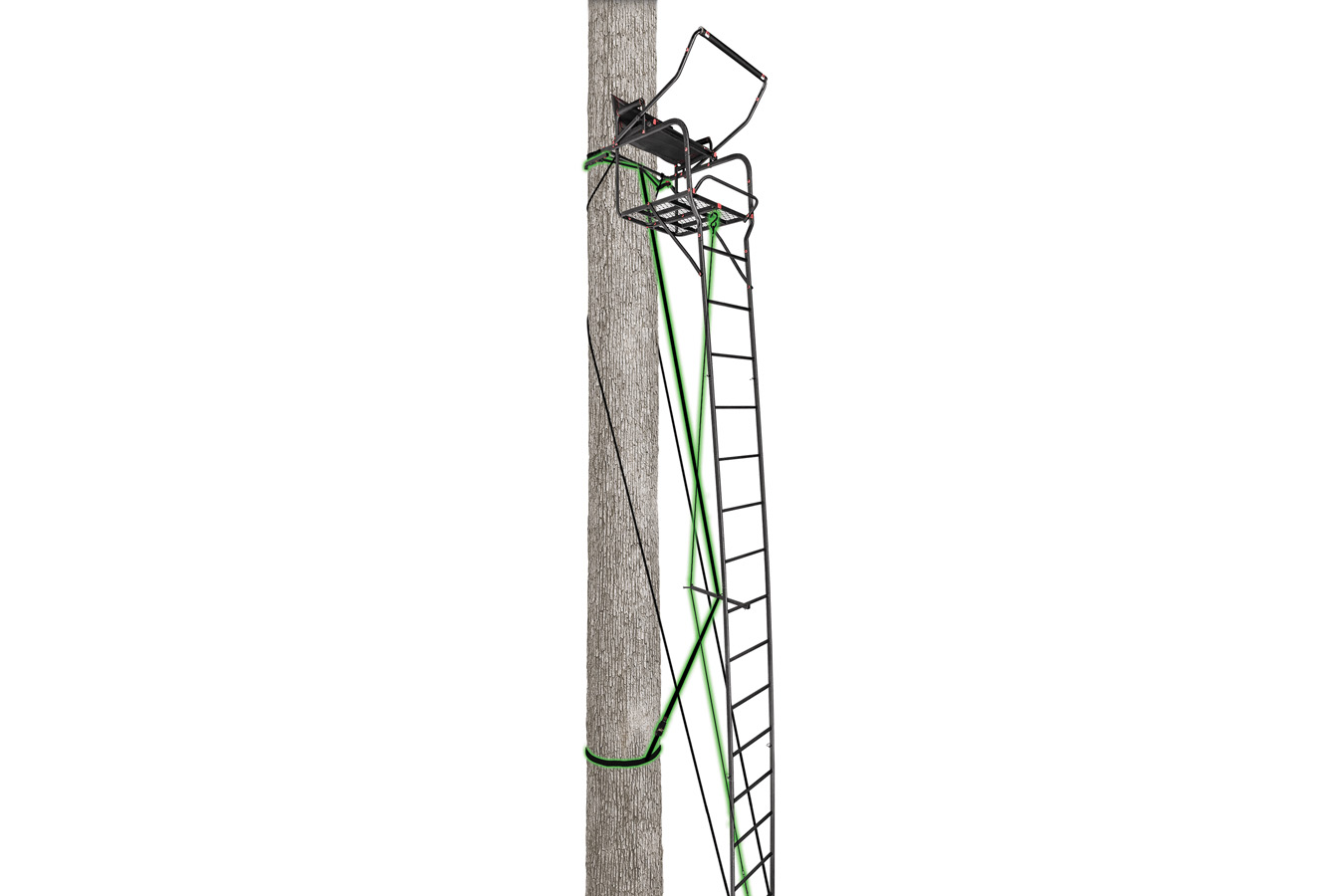 Primal Treestands Mac Daddy 22ft Deluxe Xtra Wide Ladderstand Vance